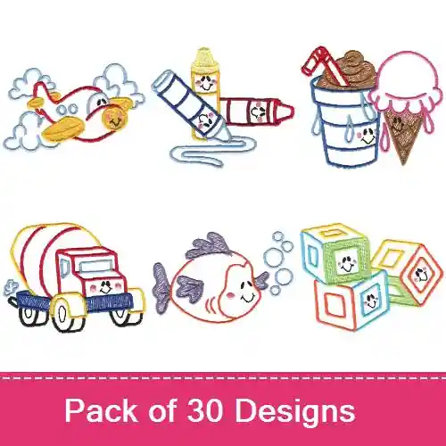 Children’s Pack 17 Embroidery design pack by Dakota Collectibles, Embroidery Packs on EmbroideryDesigns.com While Supplies Last