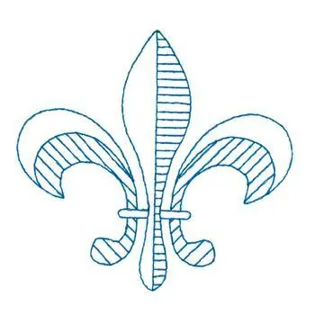 Editor’s Pick Fleur de lis Embroidery Design