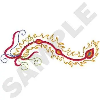Phoenix Feather Embroidery Design Buy Online