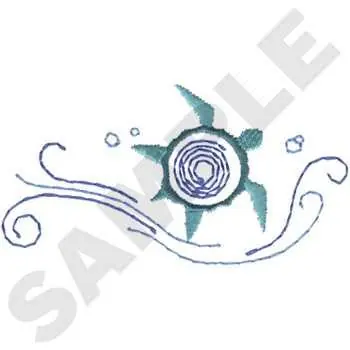 Buy Today Turtle Accent Embroidery Design