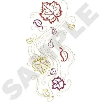 Fan Favorite Leaves Embroidery Design