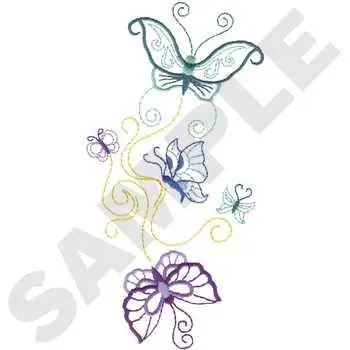 Butterflies Embroidery Design Secure Checkout