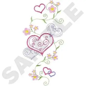 Hearts & Flowers Embroidery Design Must Have