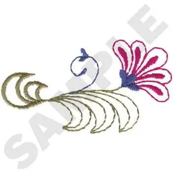 Floral Accent Embroidery Design Certified