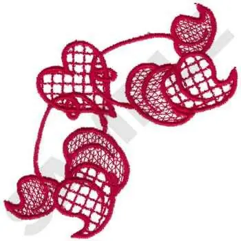 Heart Scroll Embroidery Design Limited Time