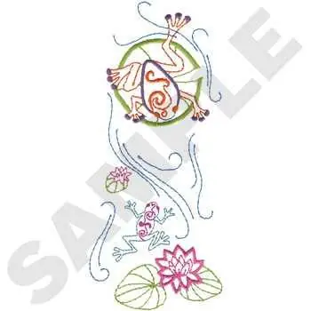 Buy Direct Frogs Embroidery Design