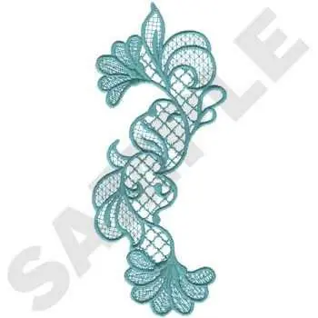 FSL Scroll Design Embroidery Design Worldwide Shipping