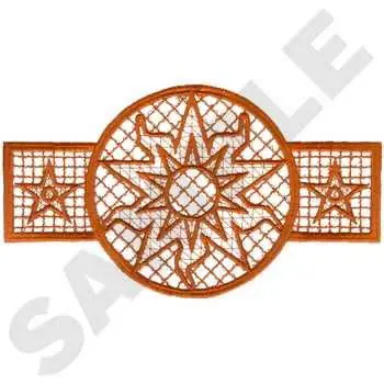 FSL Sun Design Embroidery Design Worldwide Shipping