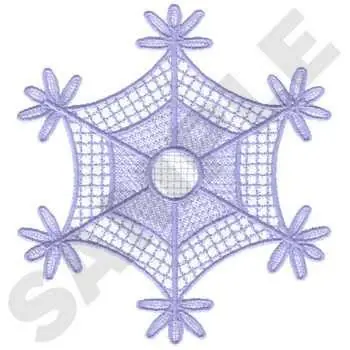 Certified Snowflake Embroidery Design