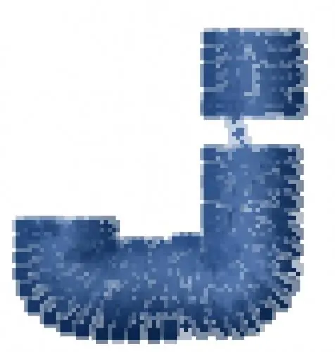 Budget Sports Night Font J Embroidery Design