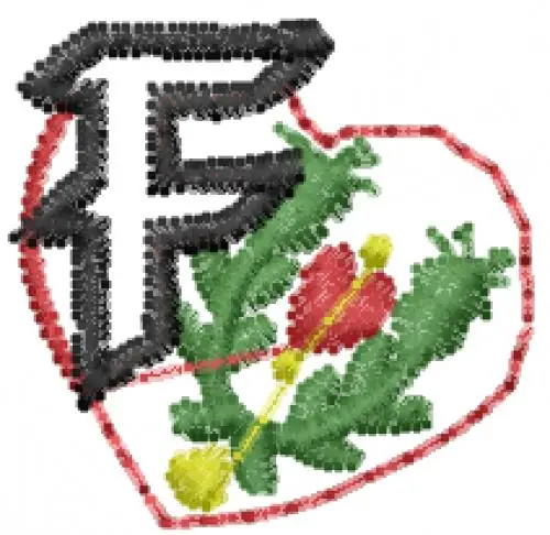 Valentine Heart Font F Embroidery Design Fast Shipping