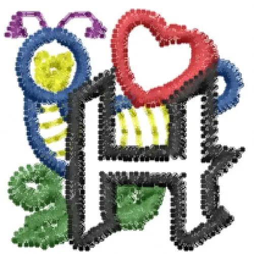 Valentine Heart Font Embroidery Design High Quality