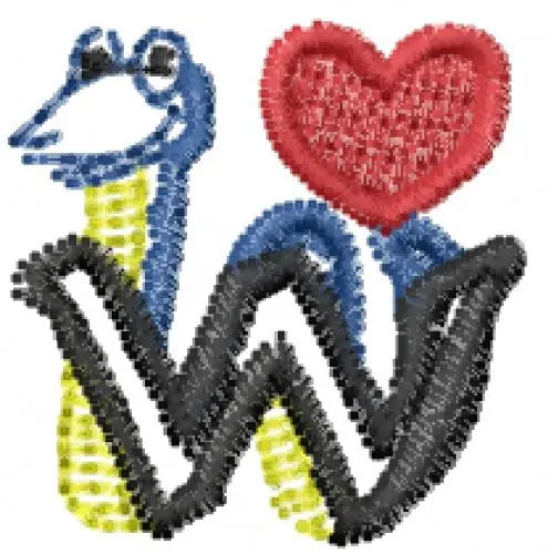 Valentine Heart Font W Embroidery Design Get Yours