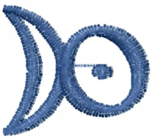 Direct From Factory Alchemy Character Lowercase g Embroidery Design