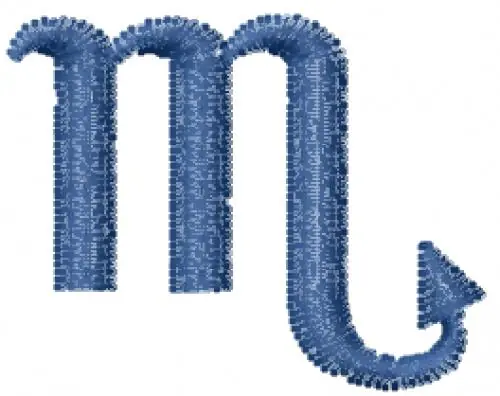 Alchemy Character Uppercase H Embroidery Design Holiday Sale
