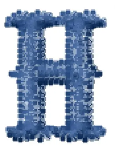 Certified Carnival Font H Embroidery Design