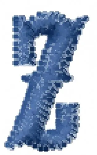 Last Chance Carnival Font Z Embroidery Design