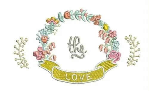 The Love Embroidery Design Order Now
