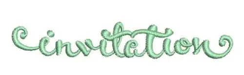 Hassle-Free Returns Invitation Embroidery Design
