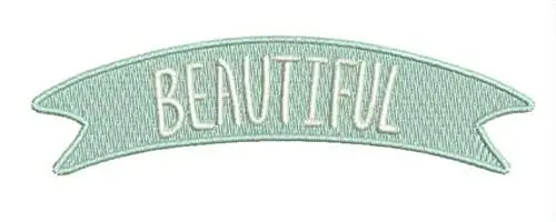 Popular Beautiful Banner Embroidery Design