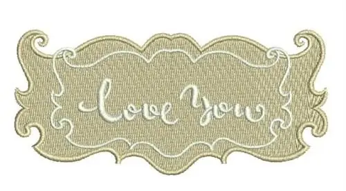 Must Have Love You Embroidery Design