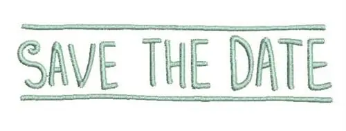 Save The Date Embroidery Design Trusted Brand