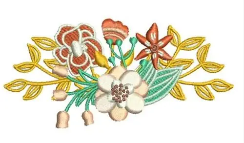 Bouquet Embroidery Design Hassle-Free Returns