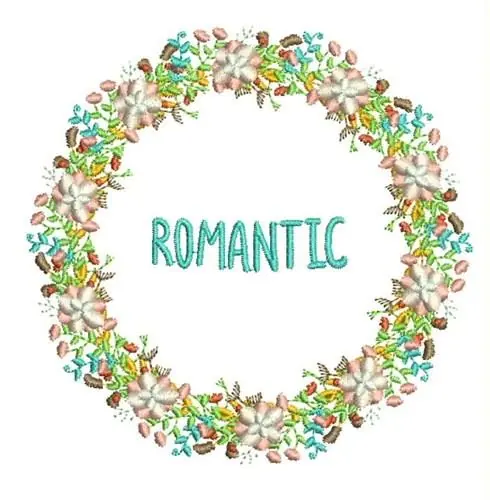 Romantic Wreath Embroidery Design New Arrival