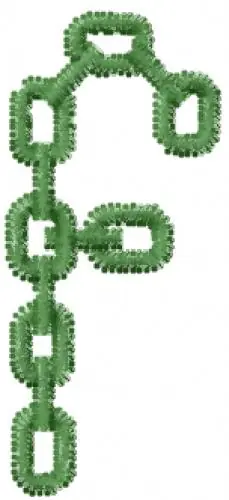 Sale Chain Font f Embroidery Design