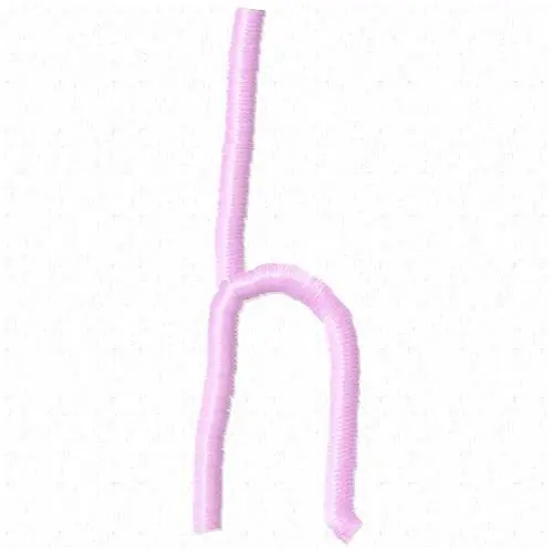 Kid Letter H Embroidery Design Flash Sale