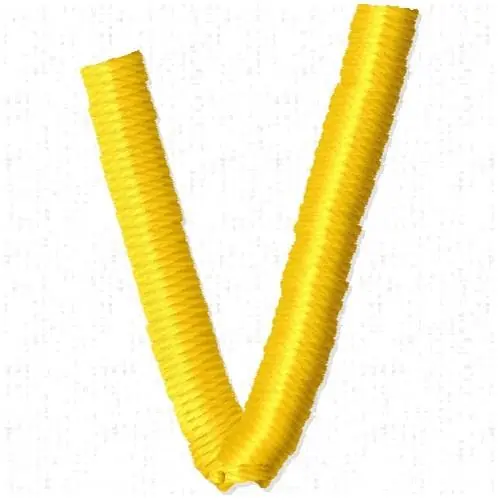 Kid Letter V Embroidery Design New Arrival