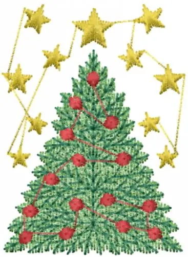 Decorated Christmas Tree Embroidery Design Get Yours