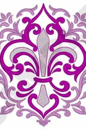 Fleur De Lis Embroidery Design Time-Limited