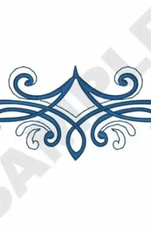 Scroll Accent Embroidery Design Editor’s Pick