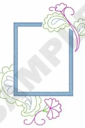 Paisley Border Embroidery Design Final Sale