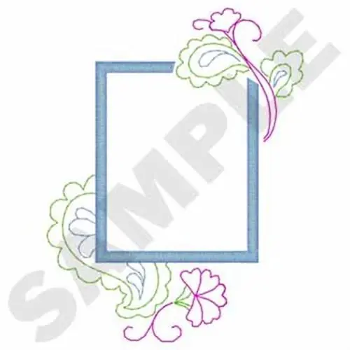 Paisley Border Embroidery Design Final Sale