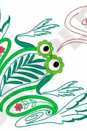 Buy Today Paisley Frog Embroidery Design