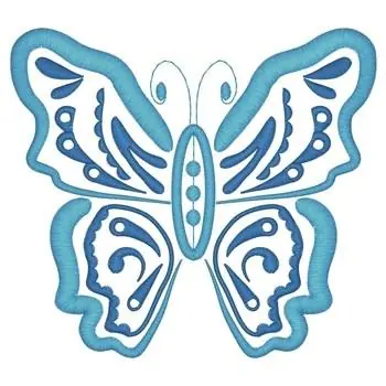 Paisley Butterfly Embroidery Design Price Cut