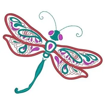 Paisley Dragonfly Embroidery Design Best Seller