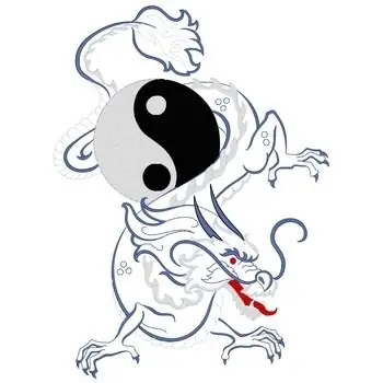 Dragon With Yin-yang Embroidery Design Hassle-Free Returns