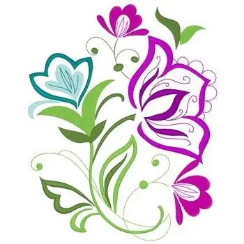 Flowers Embroidery Design Free Delivery