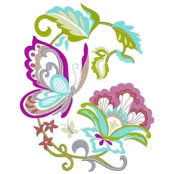 Sale Butterflies Embroidery Design