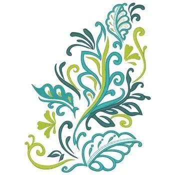 Pretty Leaves Embroidery Design Mega Sale