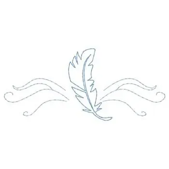 Limited Edition Feather Border Embroidery Design