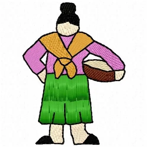 Premium Mexican Woman Embroidery Design