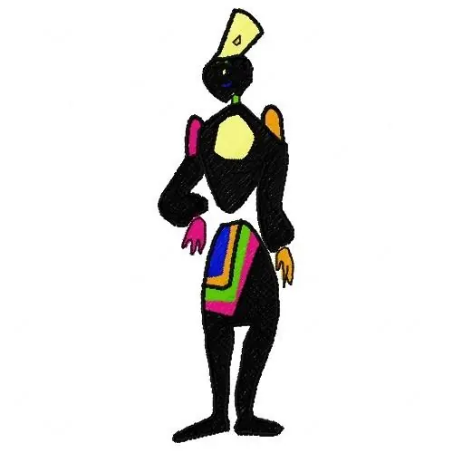African Lady Embroidery Design Free Delivery