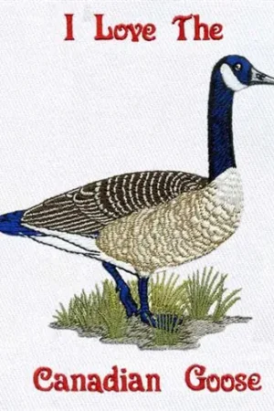 Authentic Canadian Goose Embroidery Design