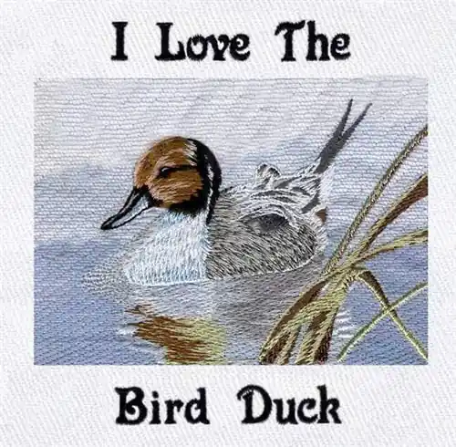 Best Choice Bird Duck Embroidery Design