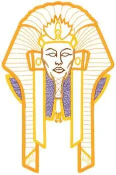 Instant Buy Pharaoh Embroidery Design
