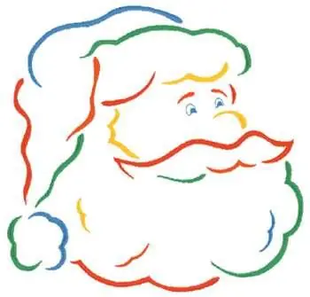 Santa Claus Embroidery Design Crafted